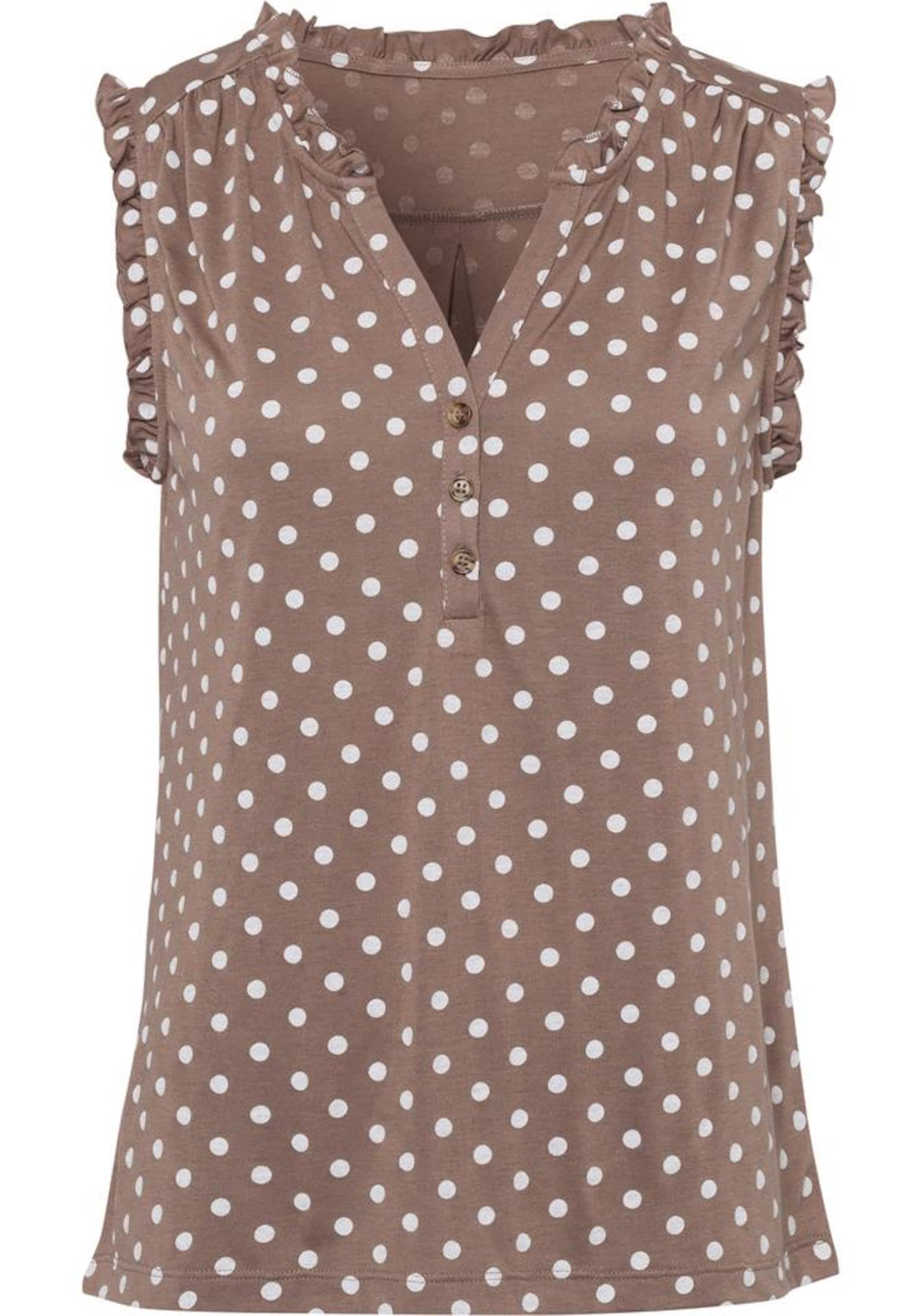 LASCANA Blúzka - Hnedá