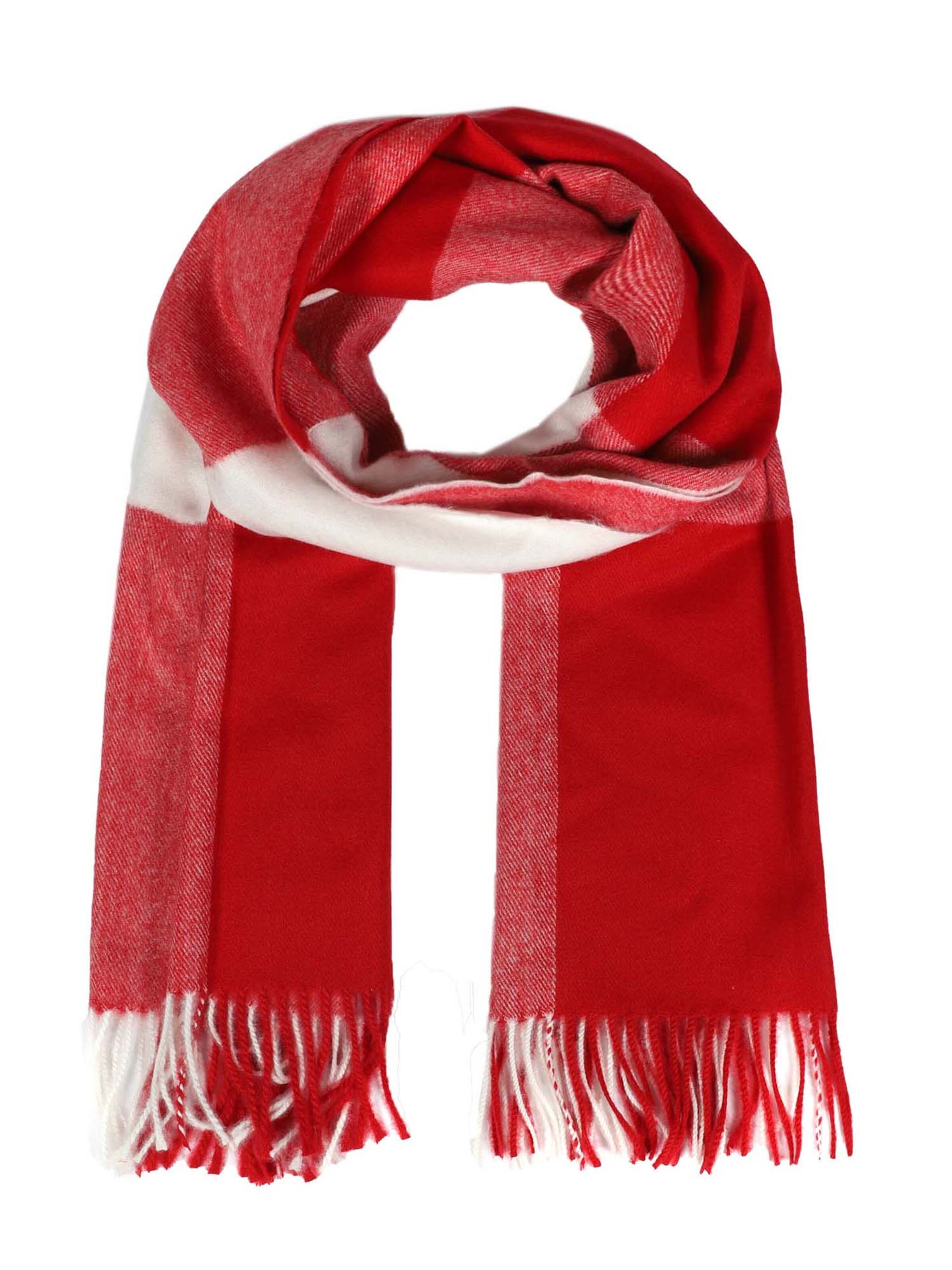 Zwillingsherz - Sjaal in de kleur Rood