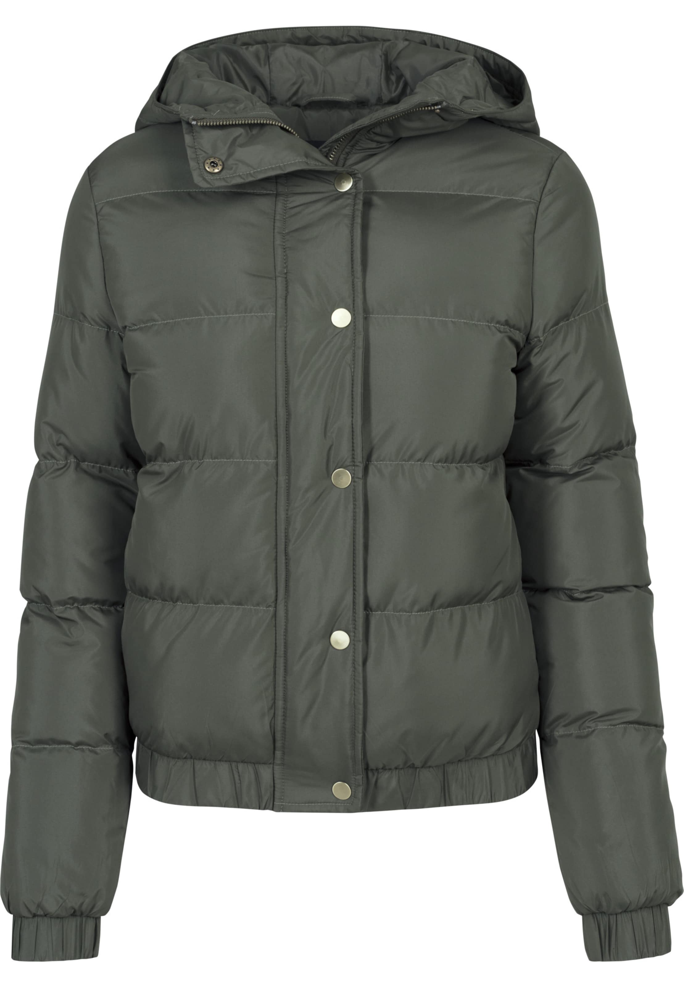 Urban Classics Winter jacket in Green: front