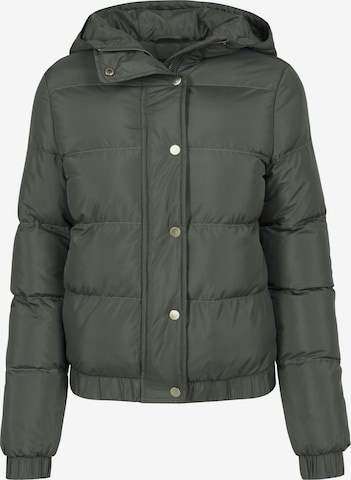 Urban Classics Winter Jacket in Green: front