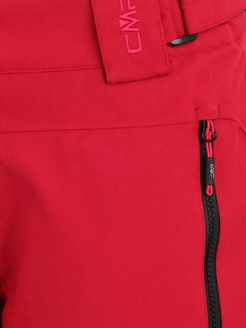 Regular Pantalon outdoor CMP en rouge