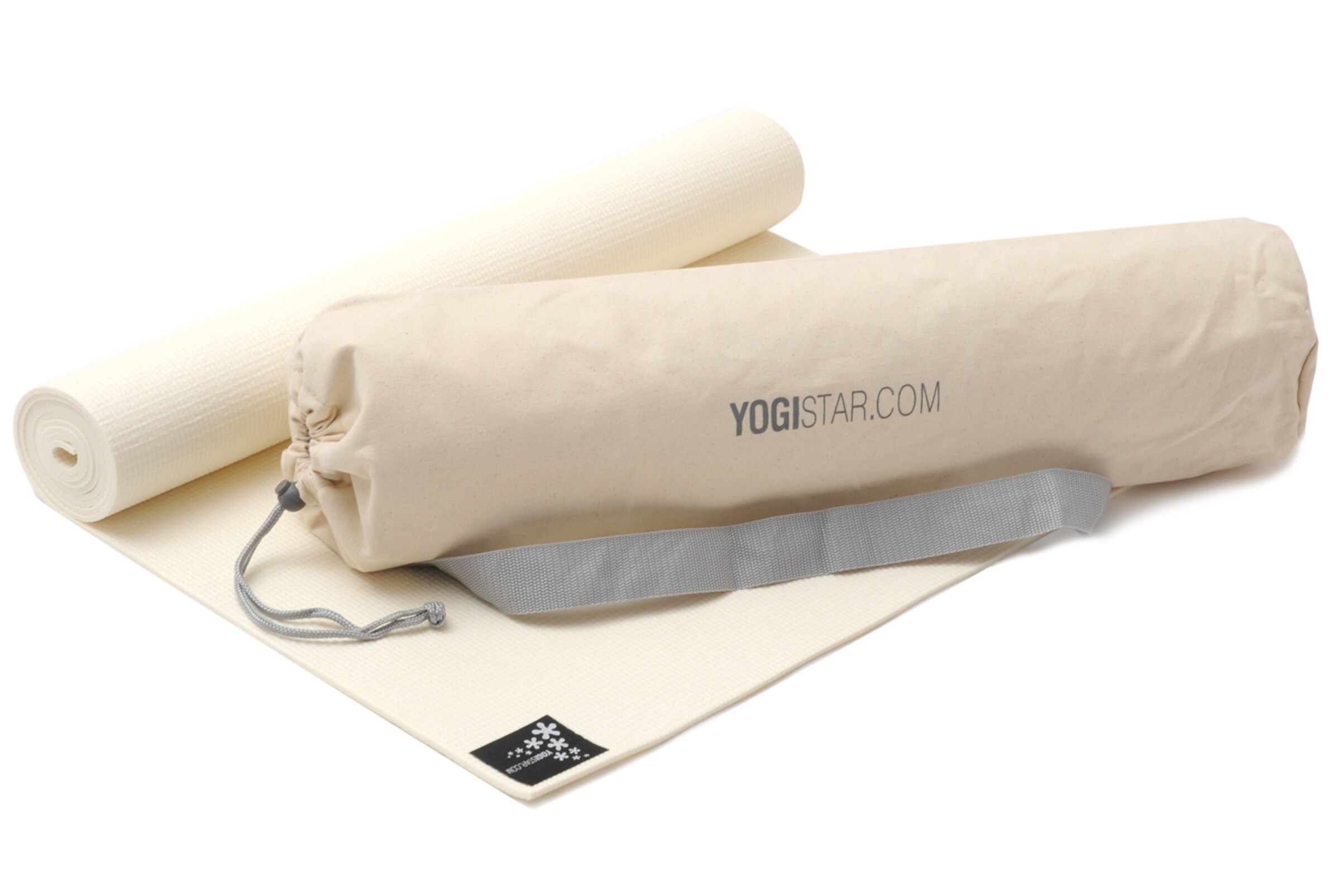 YOGISTAR.COM Yoga-set Starter Edition in Weiß: Vorderseite