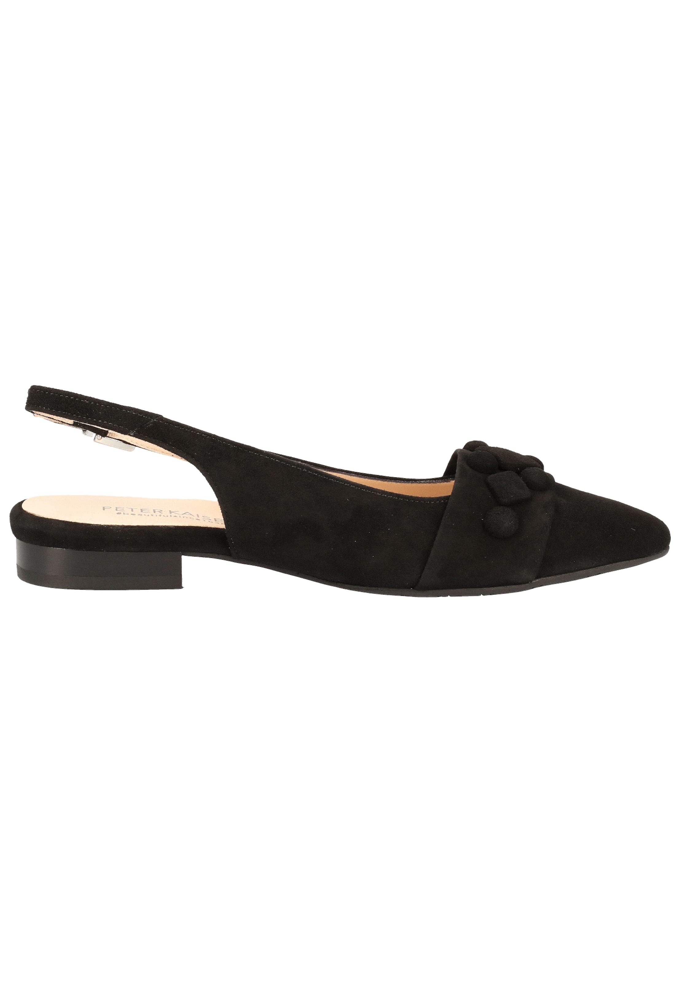 PETER KAISER Strap ballerina in Black