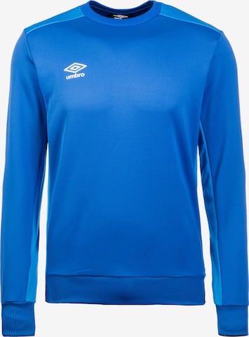 UMBRO Athletic Sweatshirt 'Poly' in Blue: front