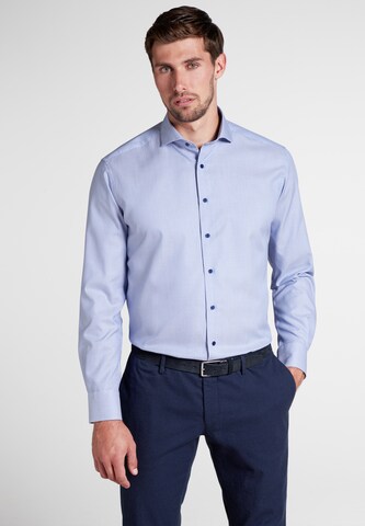ETERNA Regular Fit Langarm Hemd in Blau: predná strana