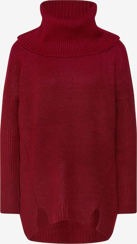 ABOUT YOU Oversized Sweater in Red: front