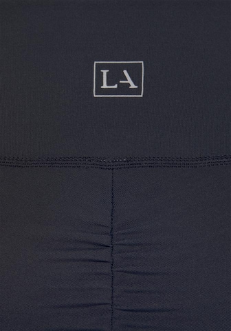 LASCANA ACTIVE Skinny Športne hlače | modra barva