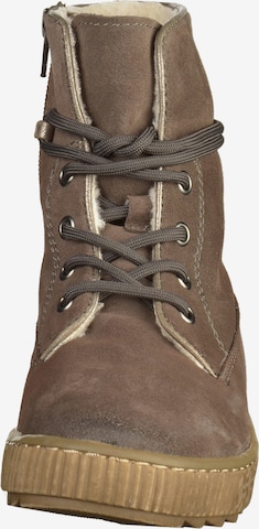 JANA Lace-Up Ankle Boots in Brown