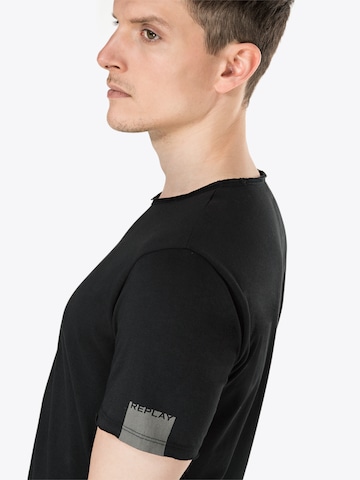 REPLAY Shirt in Zwart