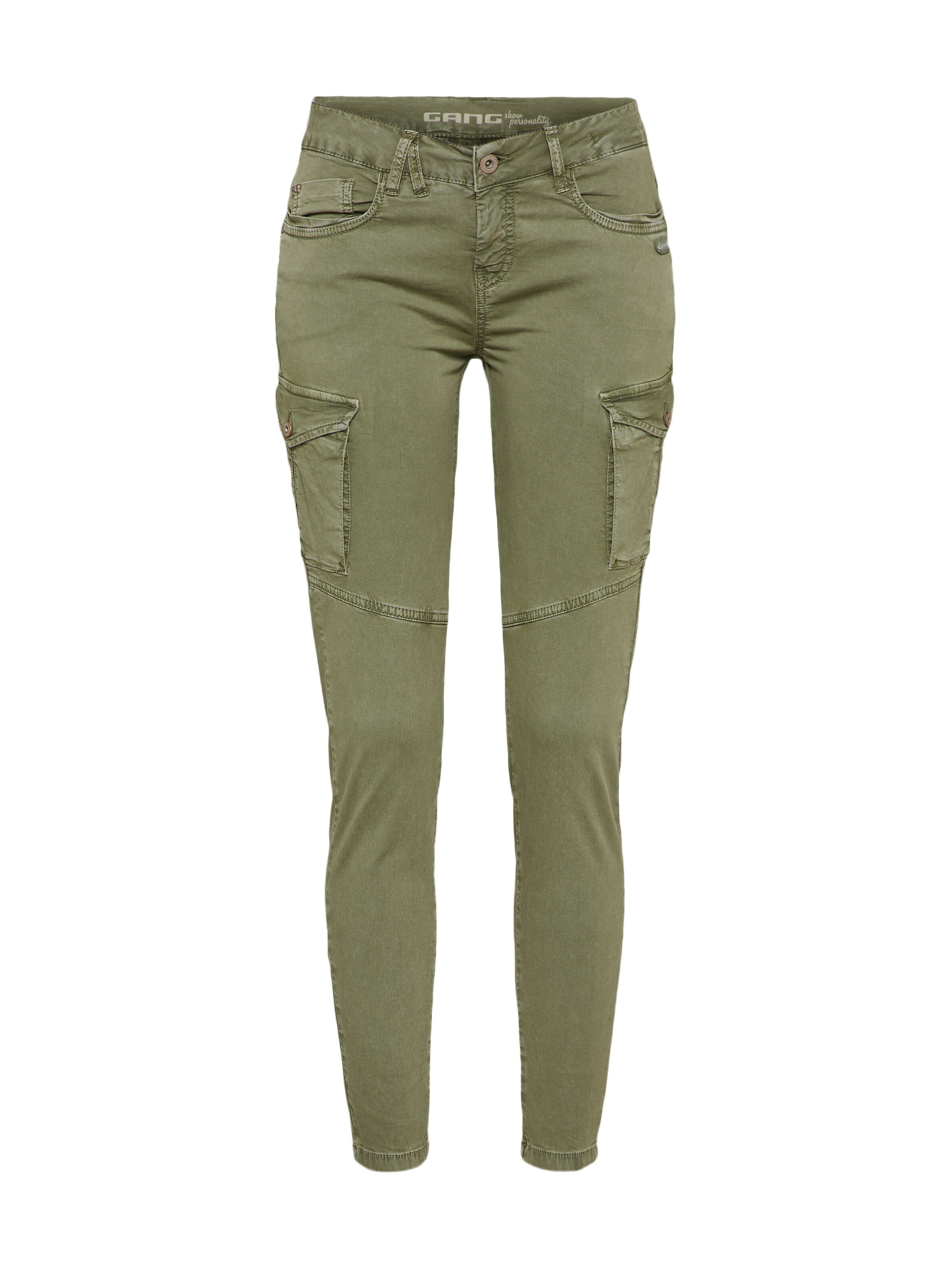 Gang - Cargobroek 'GIOIA CARGO' in de kleur Olijfgroen