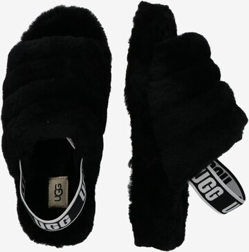UGG Slippers 'Fluff Yeah' in Black: side
