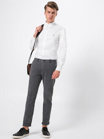 Coupe slim Chemise Polo Ralph Lauren en blanc