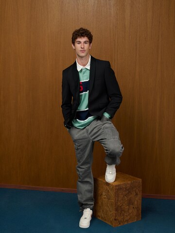 Blazer With Poloshirt Look