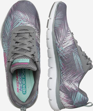 SKECHERS Sneaker 'SPORT Flex Appeal 2.0 Tropical Breeze' in Grau