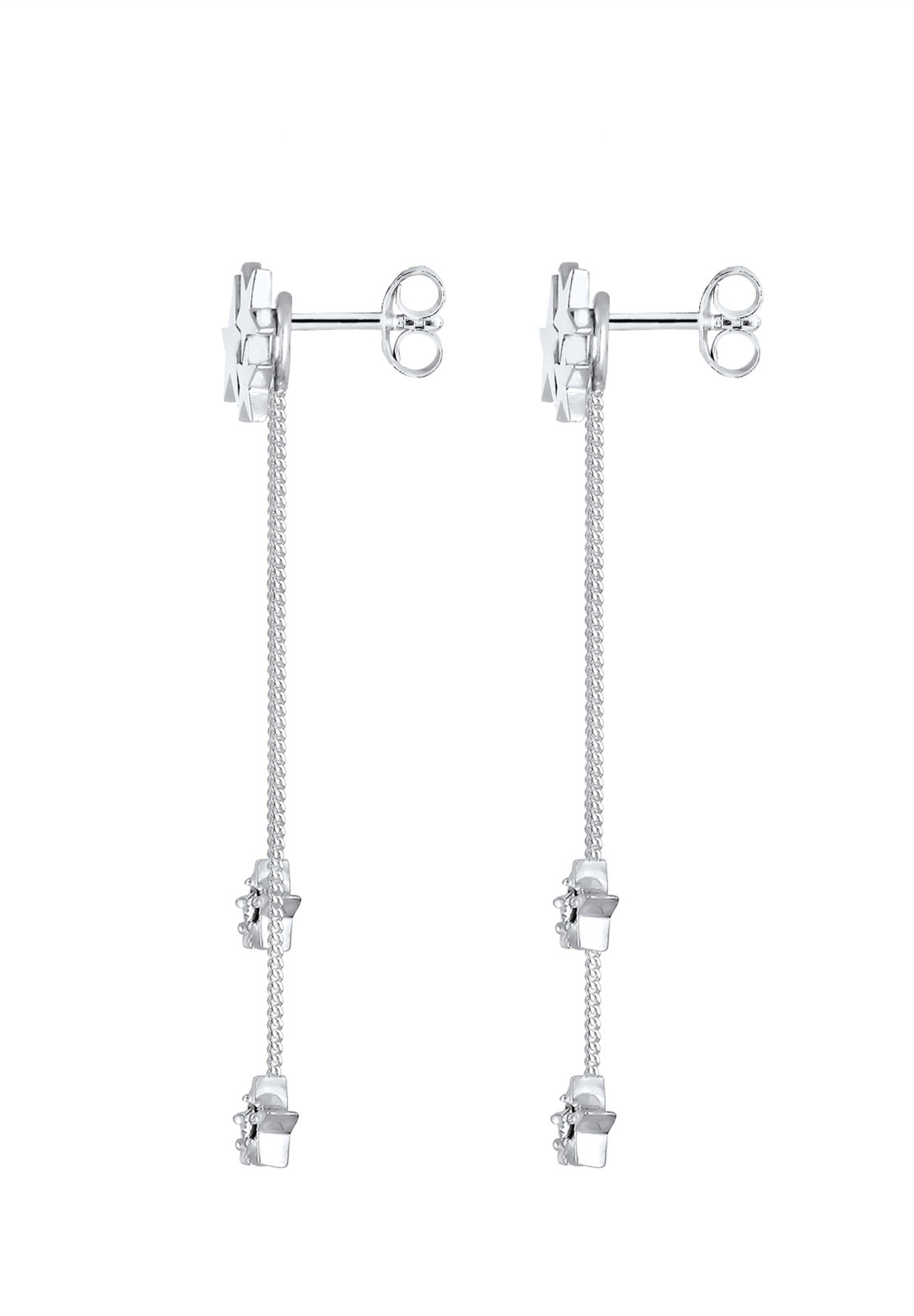 ELLI PREMIUM Oorbellen 'Astro' in Zilver