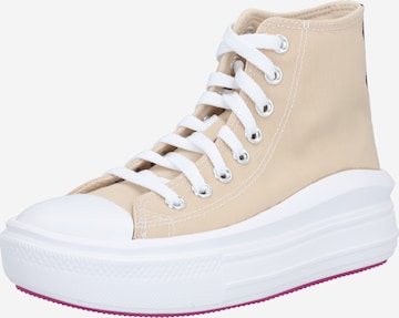 CONVERSE Hög sneaker i beige: framsida