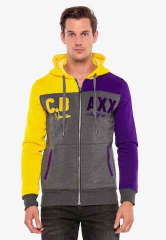 CIPO & BAXX Sweatjacke in Grau: predná strana