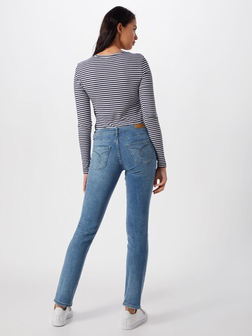 Coupe slim Jean ESPRIT en bleu : derrière