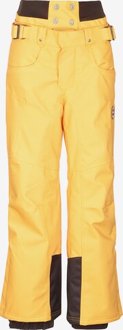 KILLTEC Regular Workout Pants 'Kaiso' in Yellow: front