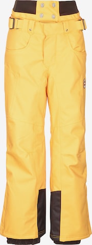 KILLTEC Regular Workout Pants 'Kaiso' in Yellow: front