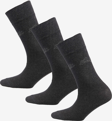 TOM TAILOR Socks in Grey: front
