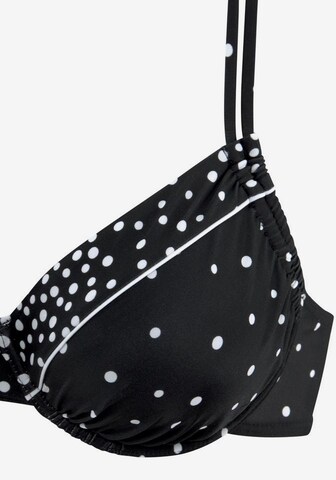 LASCANA - Clásico Top de bikini 'Leona' en negro