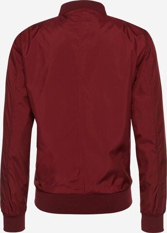 Urban Classics Between-season jacket in Red: back