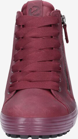 ECCO High-Top Sneakers in Red