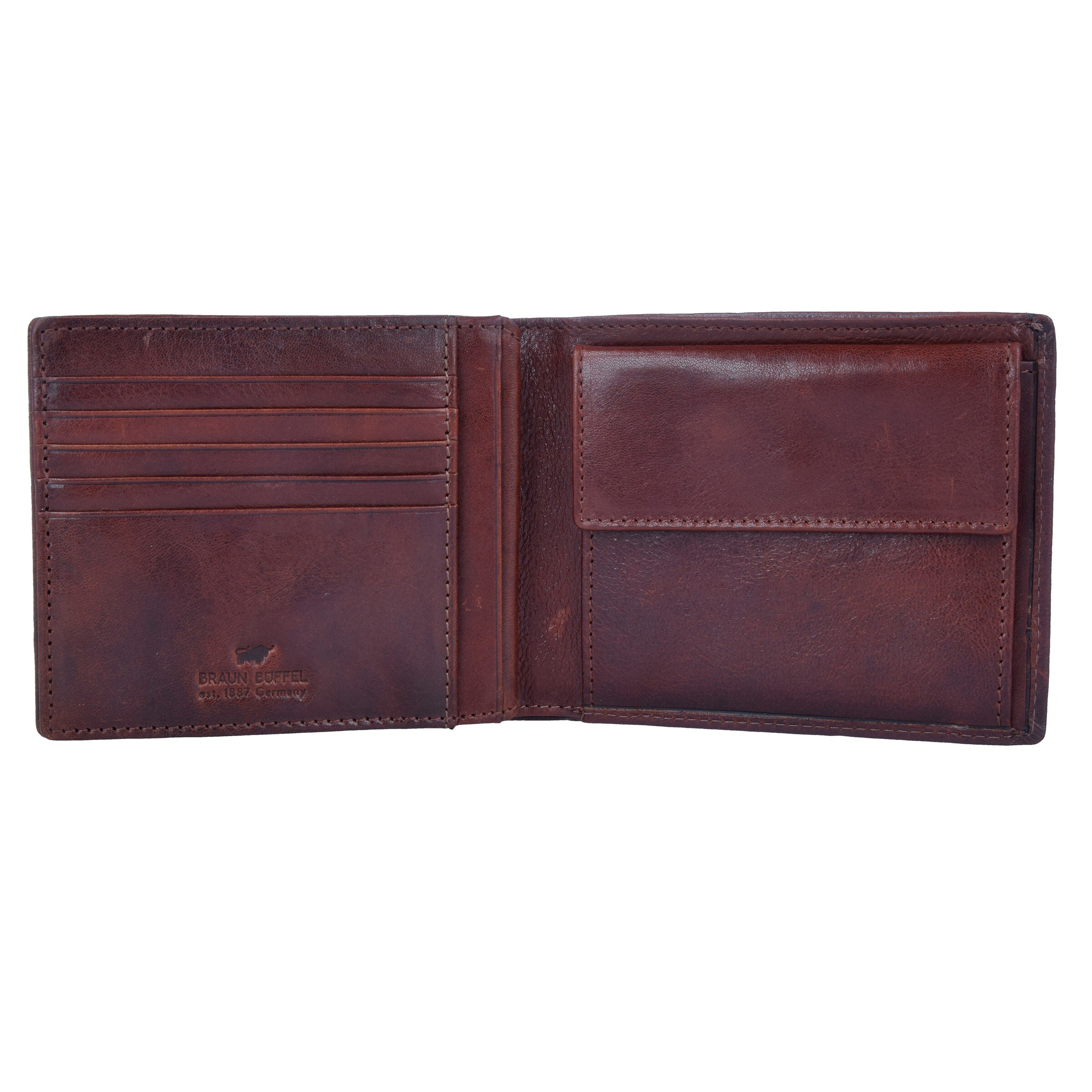Braun Büffel Wallet 'Arezzo' in Brown