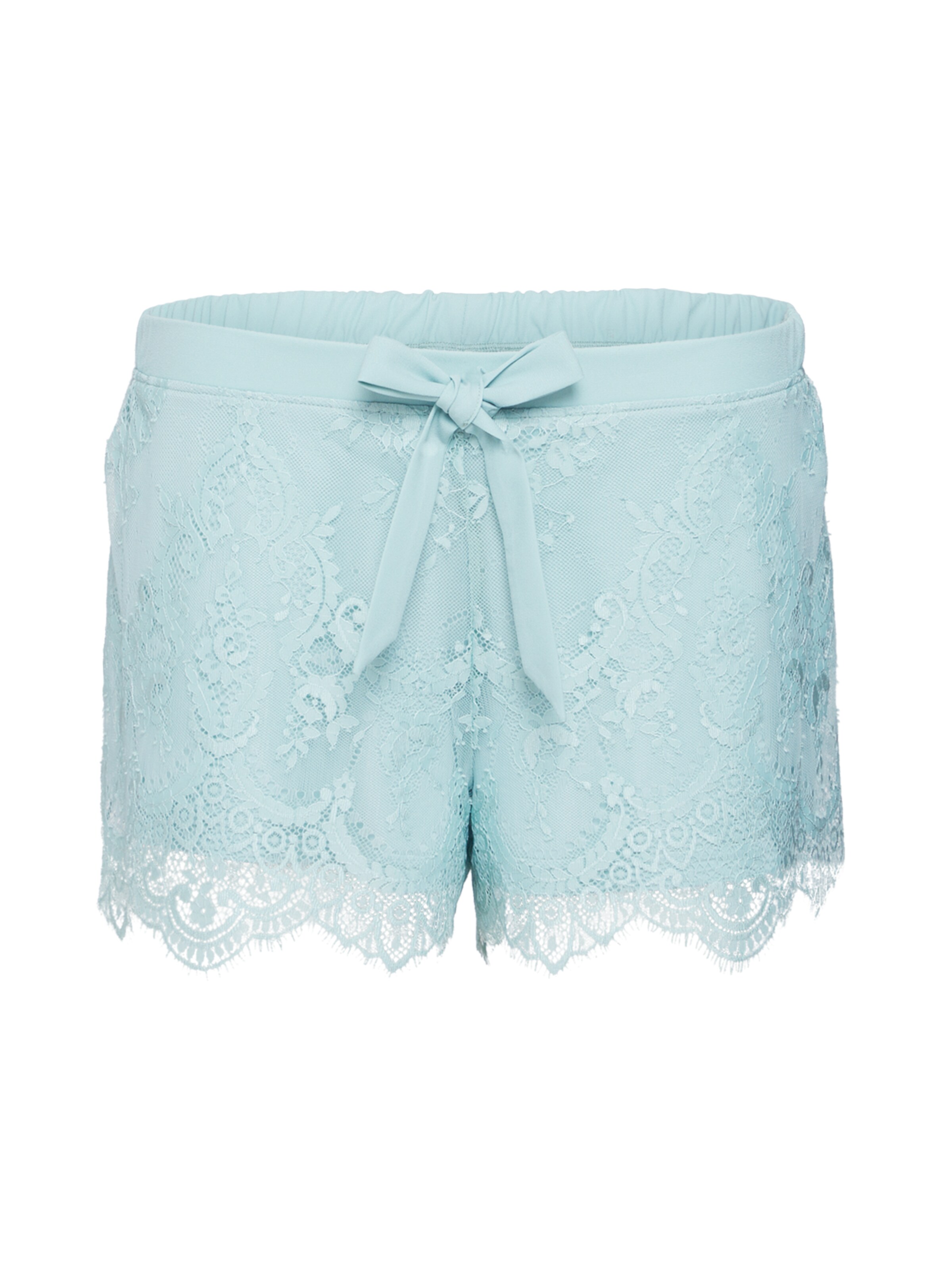 Hunkemöller - Korte pyjama in de kleur Turquoise