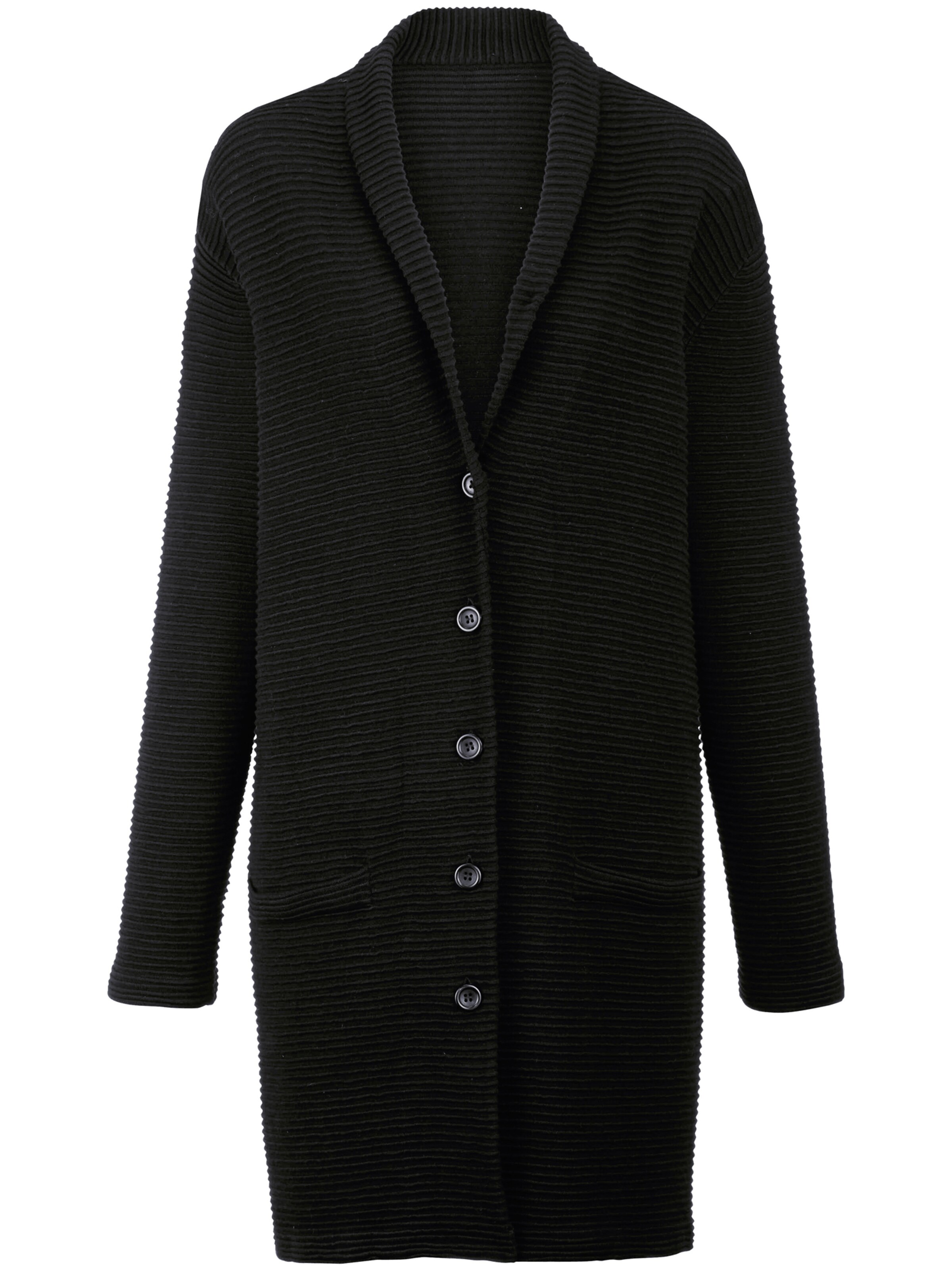 Emilia Lay - Gebreide mantel in de kleur Zwart