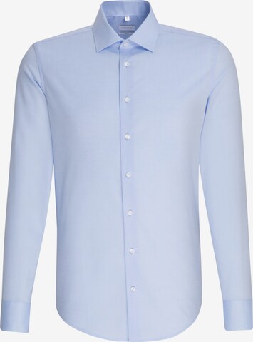 Coupe slim Chemise business SEIDENSTICKER en bleu : devant