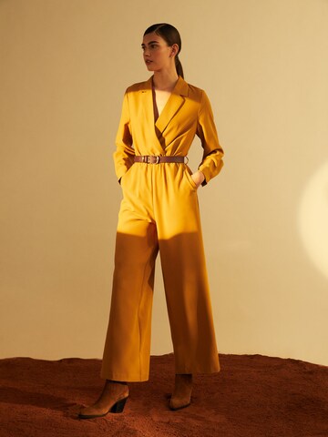 Golden Yellow Jumpsuit Look by GMK Collection
