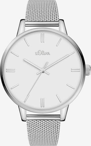 s.Oliver Analog Watch in Silver: front