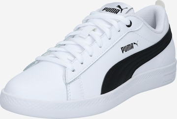 PUMA Σνίκερ χαμηλό 'Smash Wns v2 L' σε λευκό: μπροστά