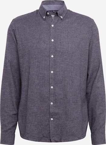 BRAX Regular fit Button Up Shirt 'Daniel' in Grey: front