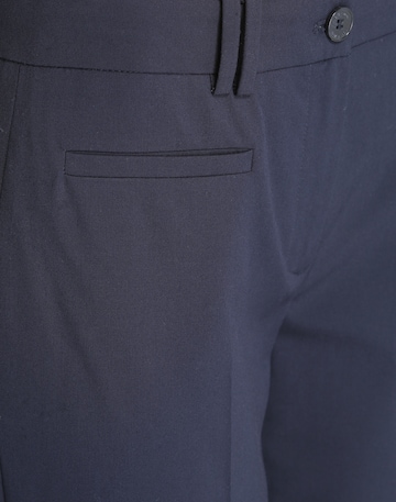 MORE & MORE Regular Trousers with creases 'Hedy' in Blue
