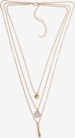 COLLEZIONE ALESSANDRO Necklace 'Layerkette, C2777A - F101' in Gold: front