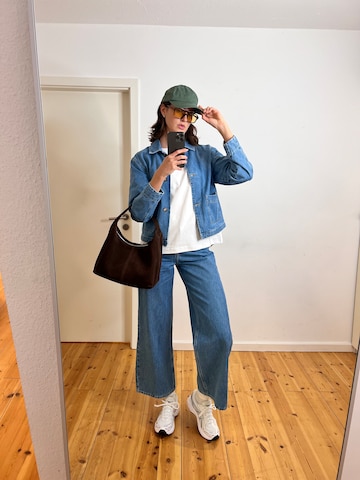 Double Denim Wide Leg Look