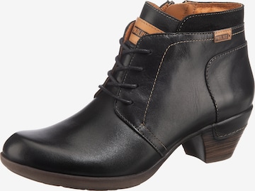 PIKOLINOS Lace-Up Ankle Boots 'Rotterdam' in Black: front