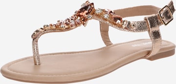 ABOUT YOU Strap Sandals 'Zazou' in Pink: front