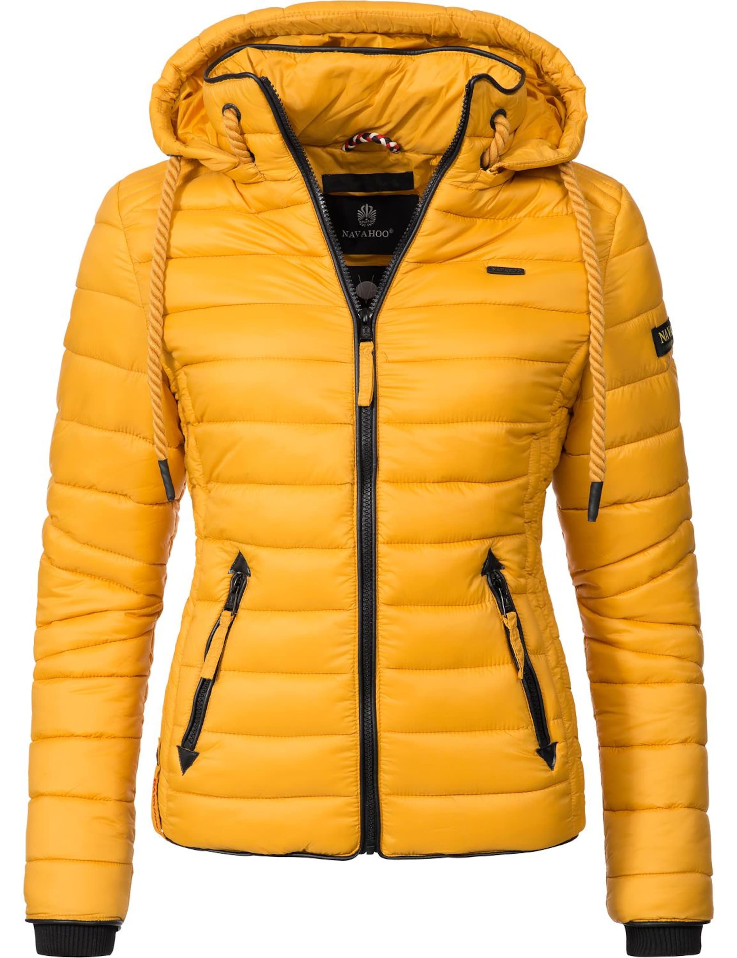 NAVAHOO Φθινοπωρινό και ανοιξιάτικο μπουφάν 'Lulana' σε κίτρινο: μπροστά