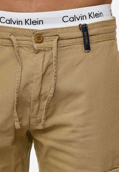 INDICODE JEANS Cargobroek 'Leonardo' in de kleur Sand, Productweergave