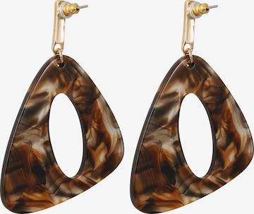 ABOUT YOU Earrings 'Carlotta' in Brown: back