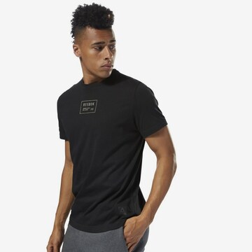 Reebok T-Shirt in Schwarz: predná strana