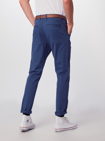 Slimfit Pantaloni chino di TOM TAILOR DENIM in blu: dietro