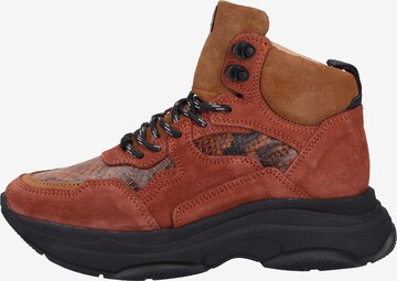 SCAPA High-Top Sneakers in Brown