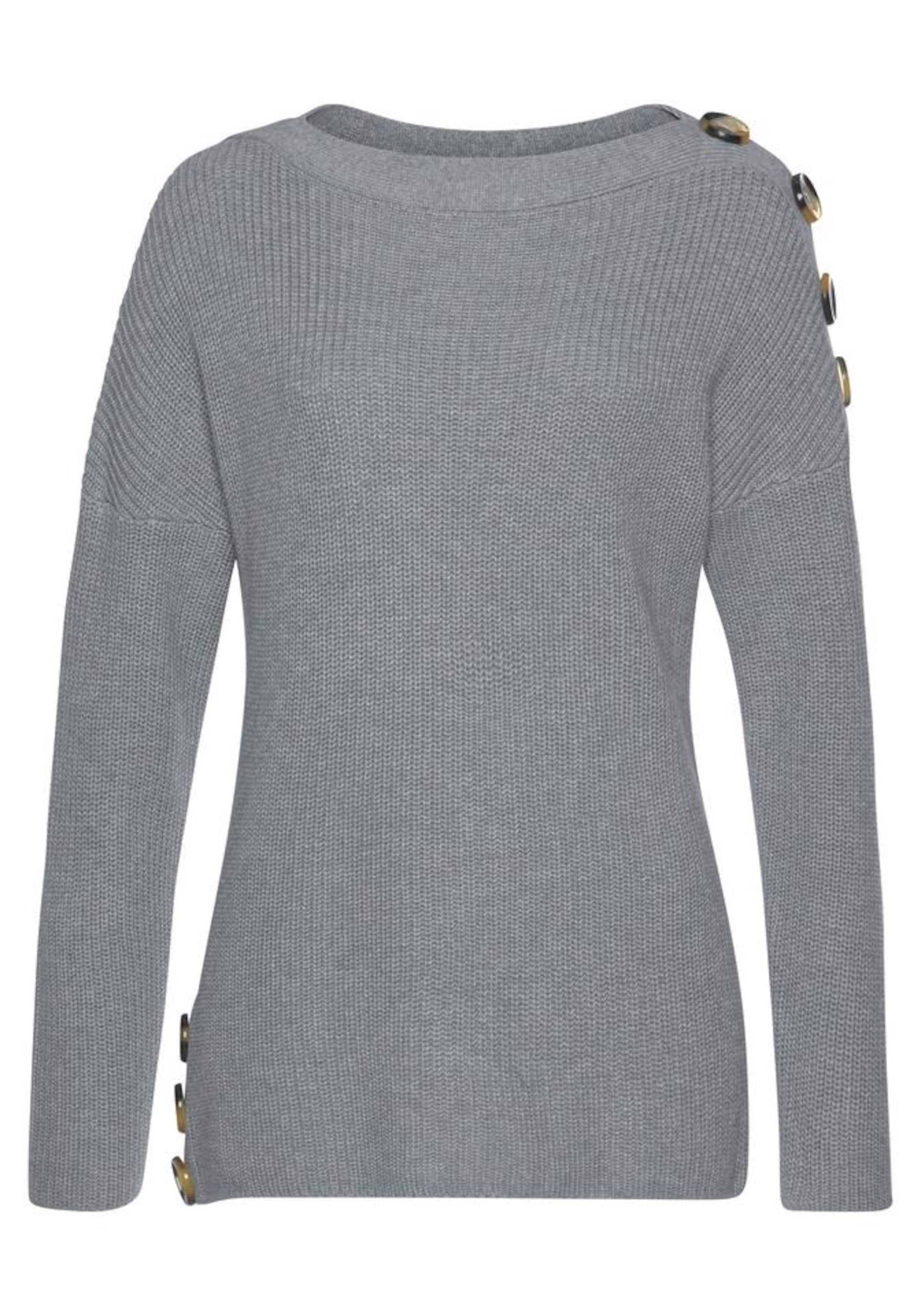 LASCANA Pullover in Grau: Vorderseite