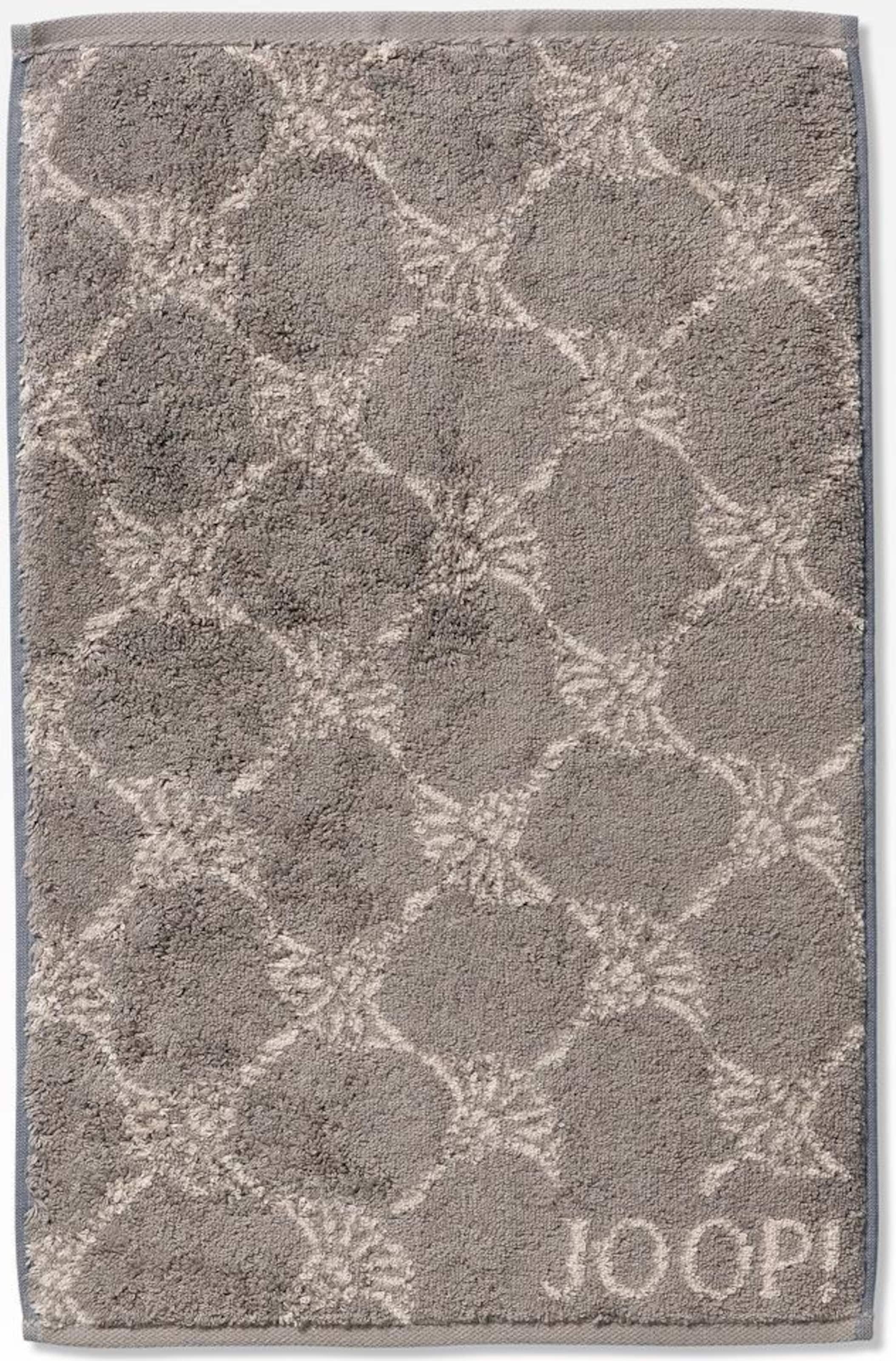 JOOP! Handdoek &#x27;Cornflower&#x27; in Beige: voorkant