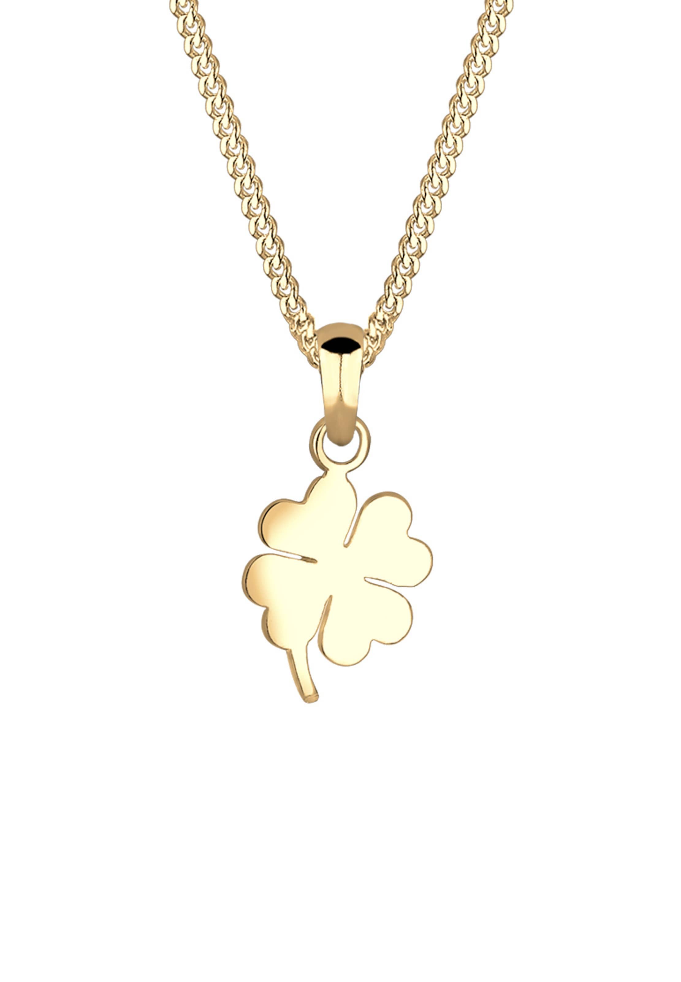 ELLI PREMIUM Necklace 'Kleeblatt' in Gold